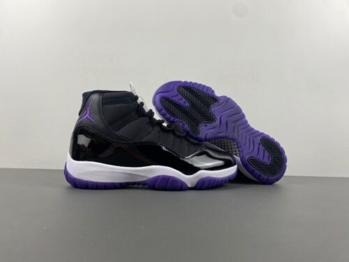 Alternative view of Air Jordan Black and Purple