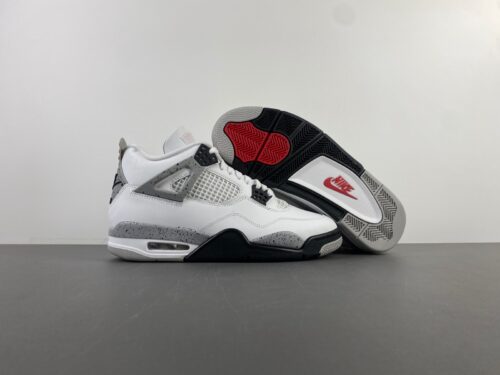 Alternative view of Air Jordan 4 “White Cement”