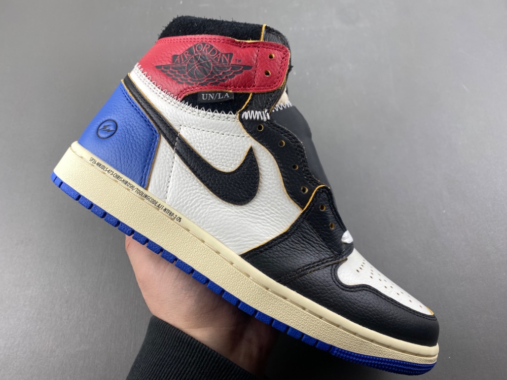 Fragment x Union x Air Jordan 1 High OG “Varsity Red/Sport Royal” - Image 6