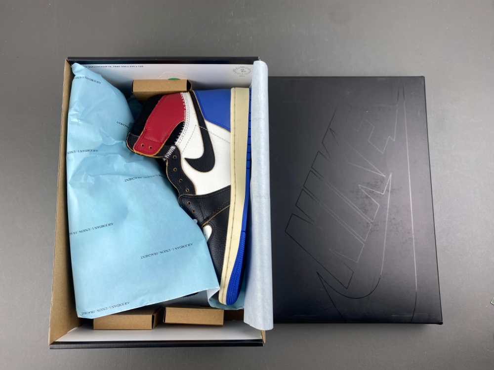 Fragment x Union x Air Jordan 1 High OG “Varsity Red/Sport Royal” - Image 19
