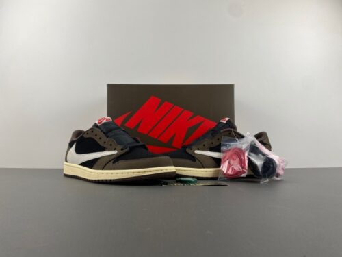Alternative view of Travis Scott x Air Jordan 1 Low OG SP “Dark Mocha”
