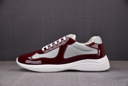Prada Gray Wine Red