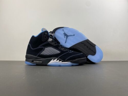 Alternative view of Air Jordan 5 “Black/University Blue”